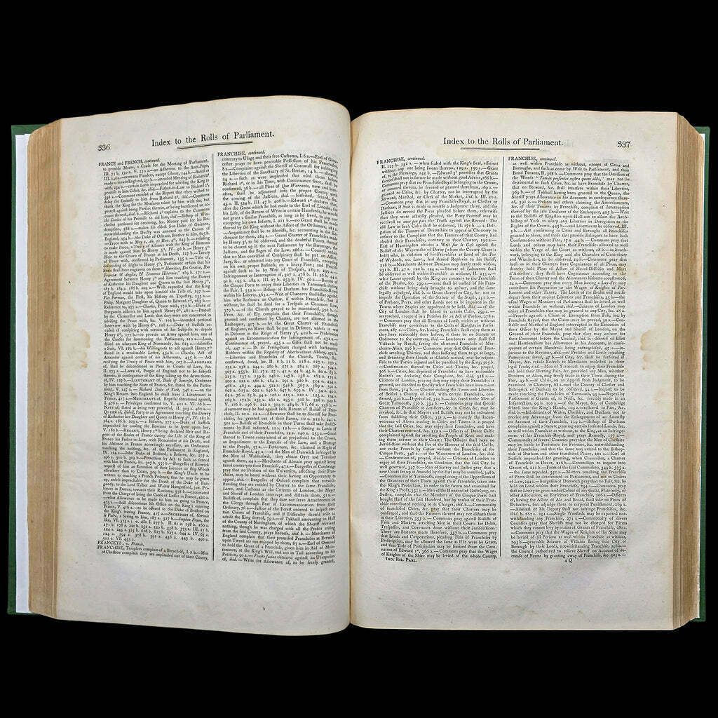 Large Antique Reference Book, Index, Rolls Of Parliament, English, William IV photo buy