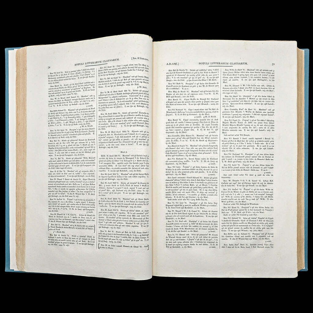Large Antique Reference Book, The Close Rolls, Latin, Public Record, William IV photo buy