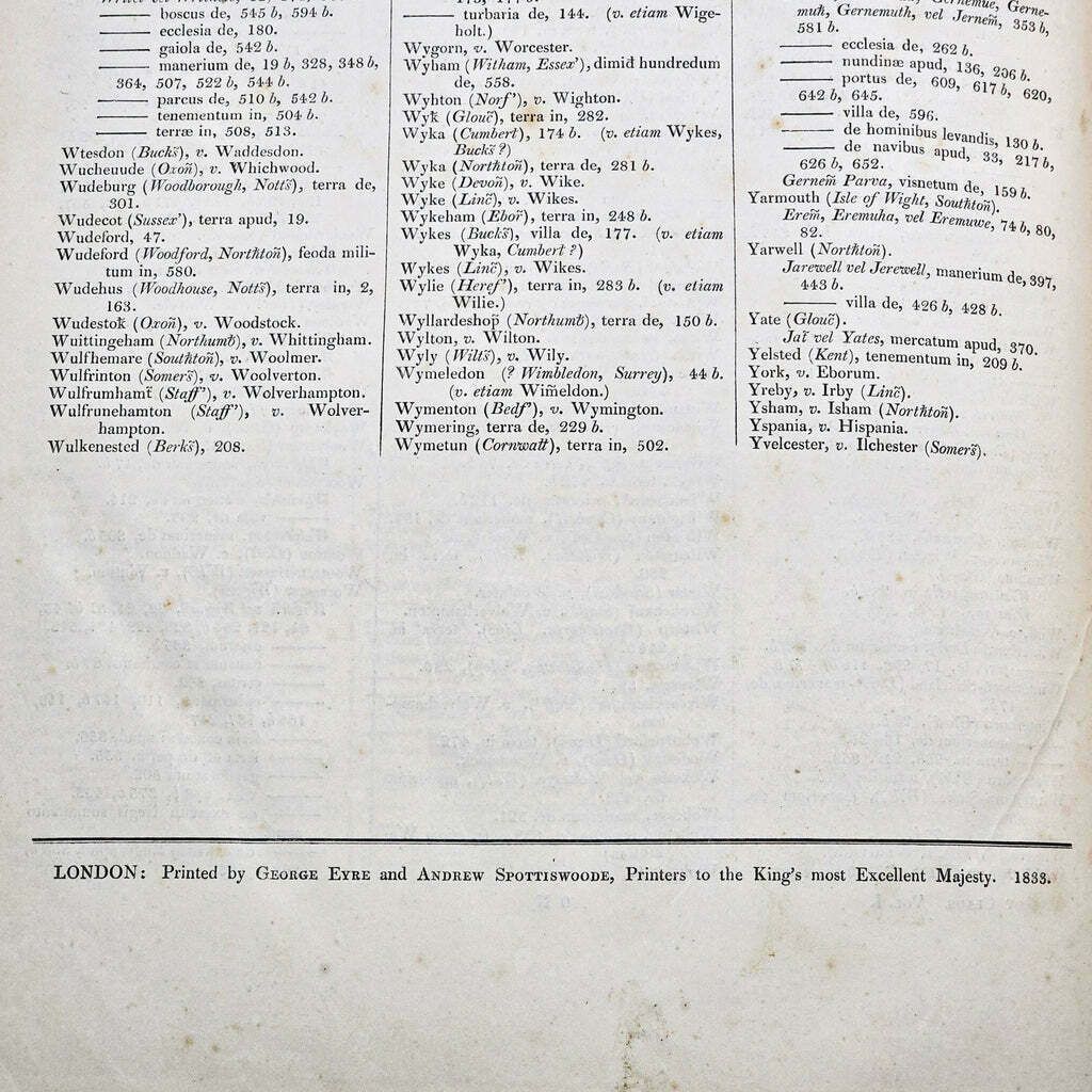 295.0 Large Antique Reference Book, The Close Rolls, Latin, Public Record, William IV photo
