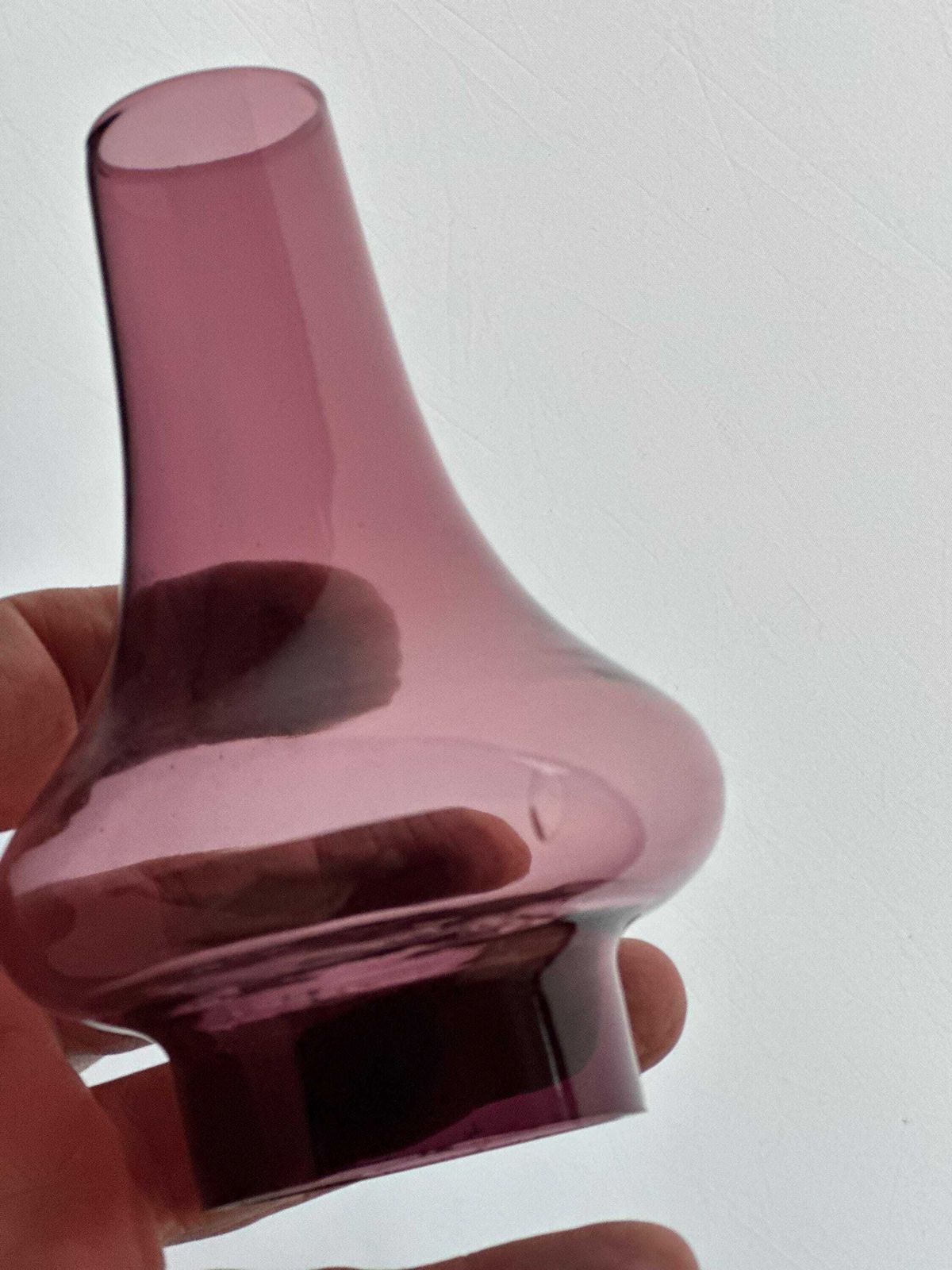 photo furniture Vintage 1960s Scandi Style Candle Holders   Amethyst Glass   Old Hall Uk