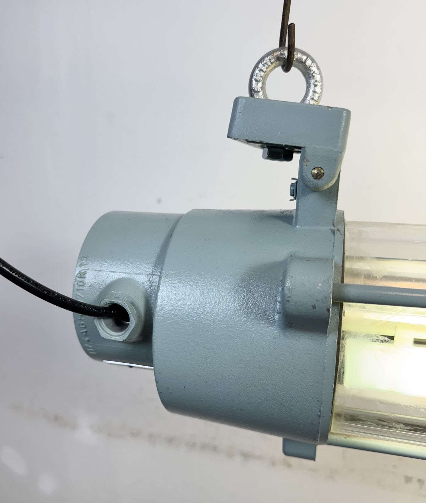 Industrial East German Fluorescent Tube Light From Leuchtenbau Wittenberg, 1980s photo furniture