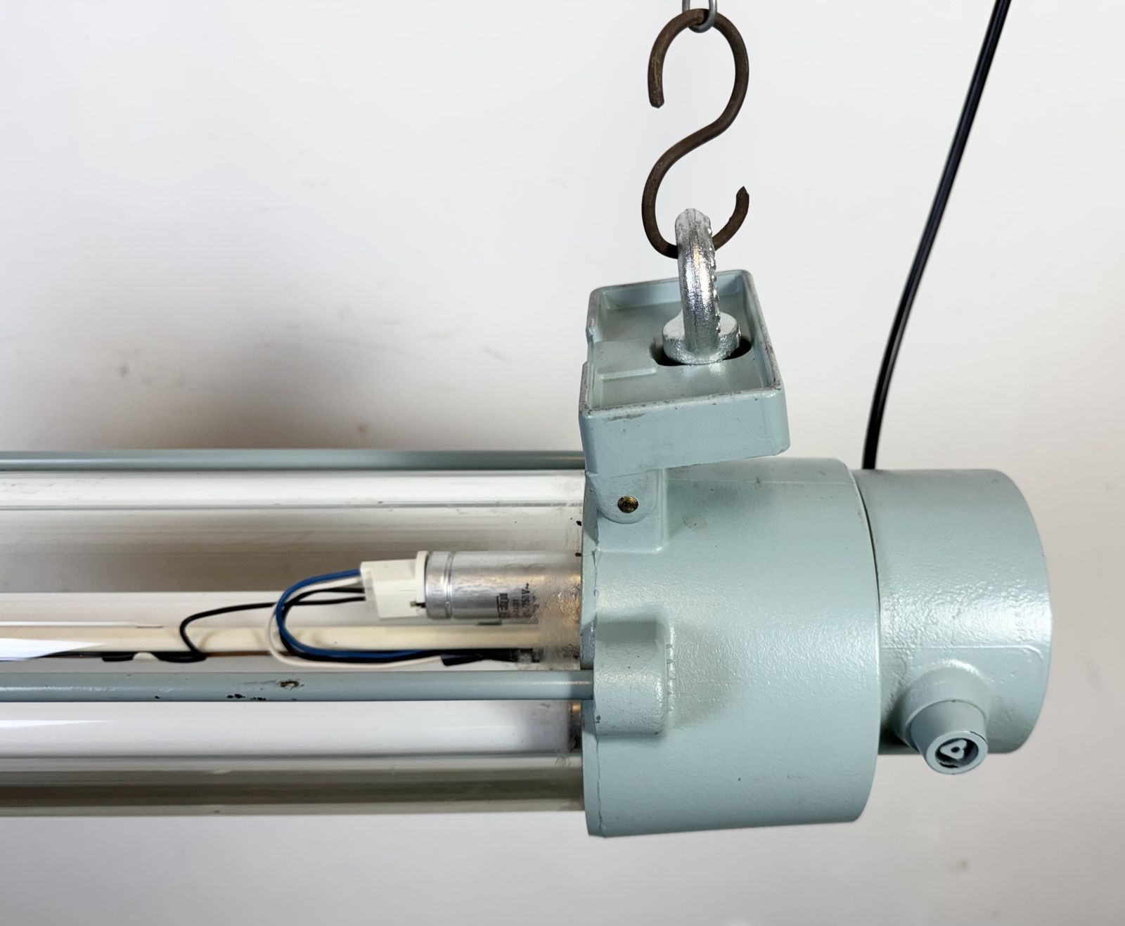 Industrial East German Fluorescent Tube Light From Leuchtenbau Wittenberg, 1980s photo 459.0