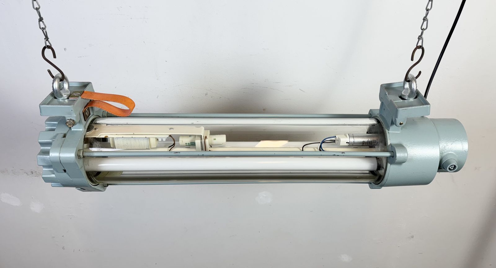 Lighting Industrial East German Fluorescent Tube Light From Leuchtenbau Wittenberg, 1980s photo