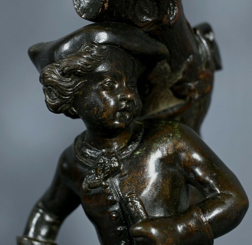 photo vinterior Candelabra In Patinated Bronze – Late 19th Century