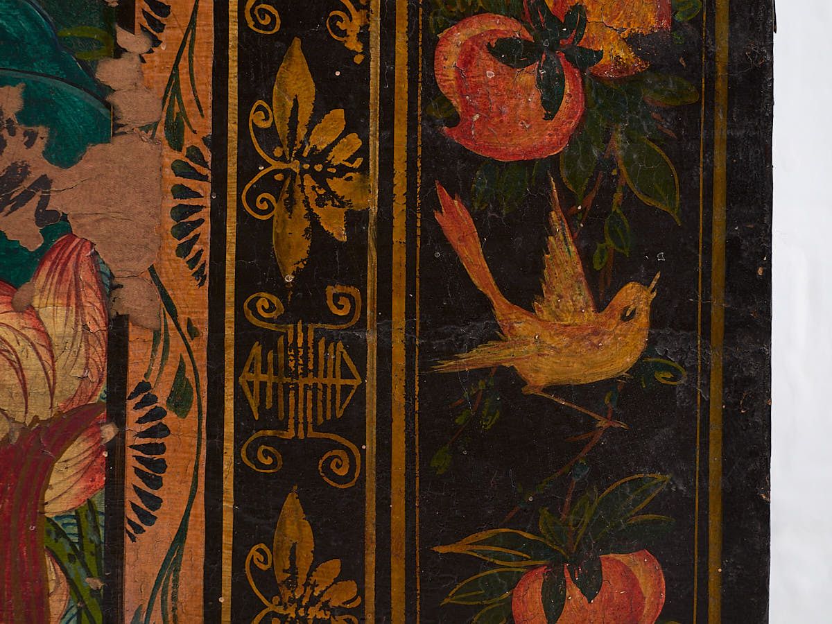 photo for sale Dark Antique Oriental Trunk (C.1900) #4