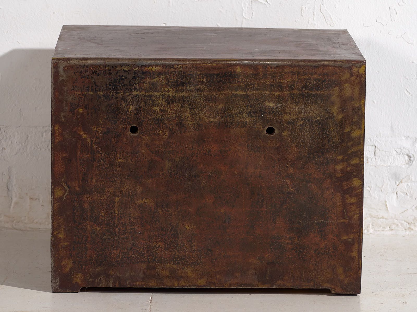 903.0 Antique Safe Box With Green Patina (C.1920) #4 photo