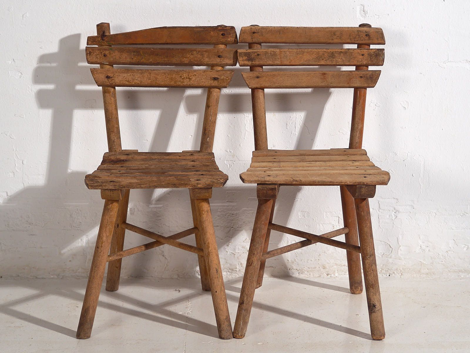 Antique Children’s Chairs (C.1920). Set Of 4 Pieces #2 photo Furniture