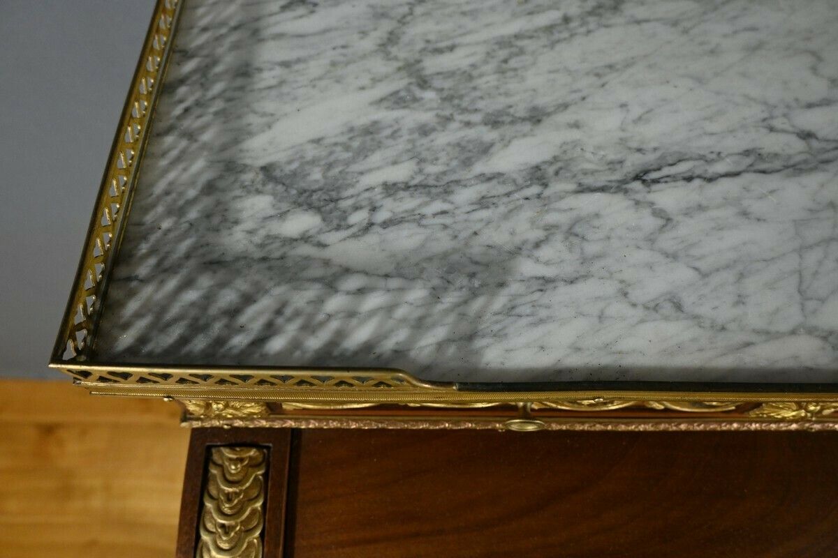 Louis XVI Style Mahogany Cylinder Desk – Part 2 Of The 19th Century photo vinterior