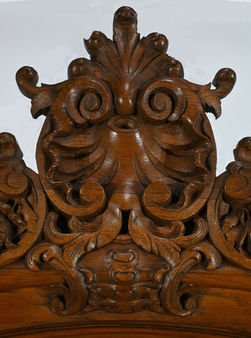 Oak Mirror, Louis XV Style – Late 19th Century photo 1250.0