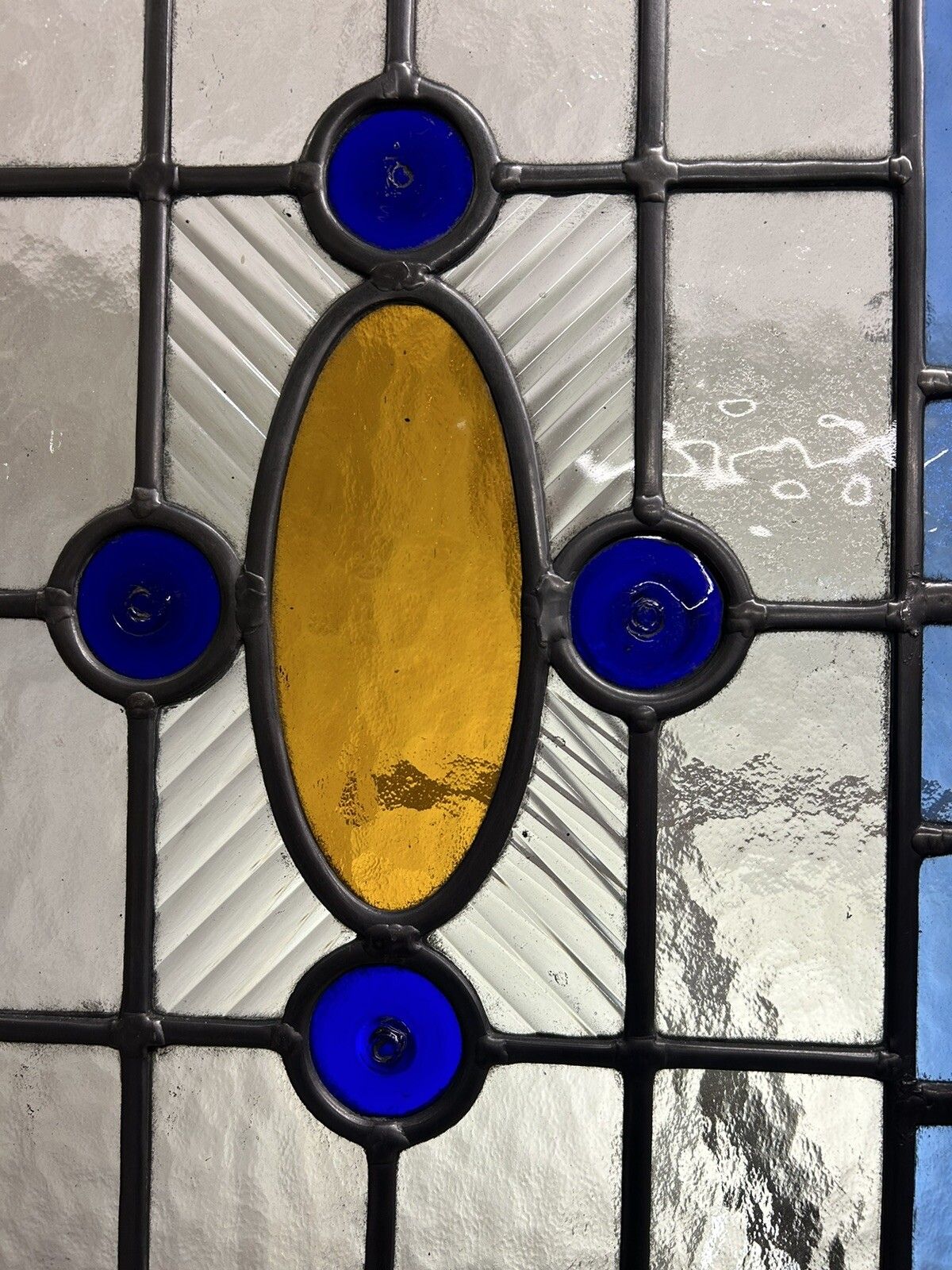 photo vintage Victorian Stained Glass Doors Antique Period Reclaimed Old French Double Set Led