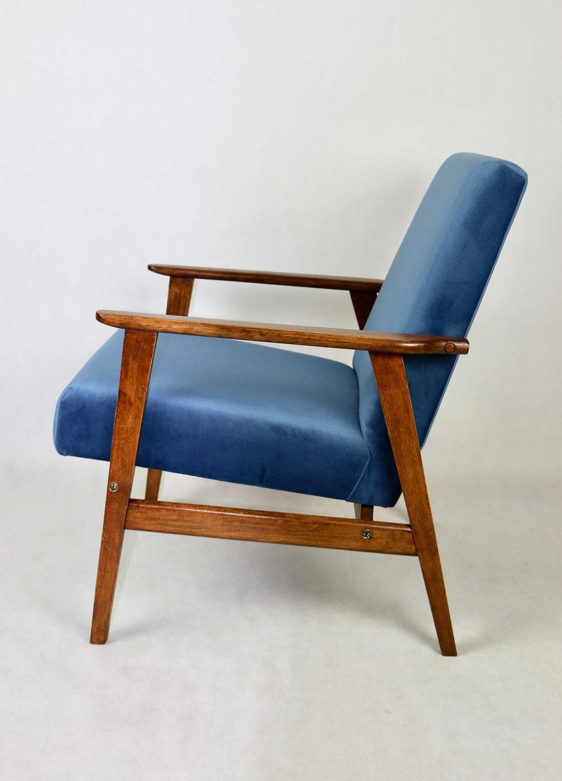 "Lis" Armchair, 1970s, Sea Blue, Designed By Henryk Lis photo Furniture