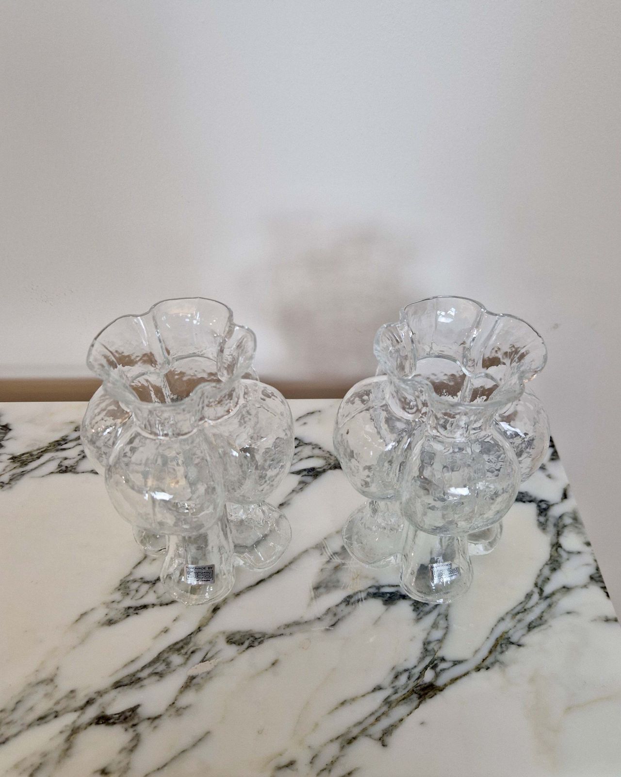 Pair Of Vintage Sea Sweden Vases photo for sale