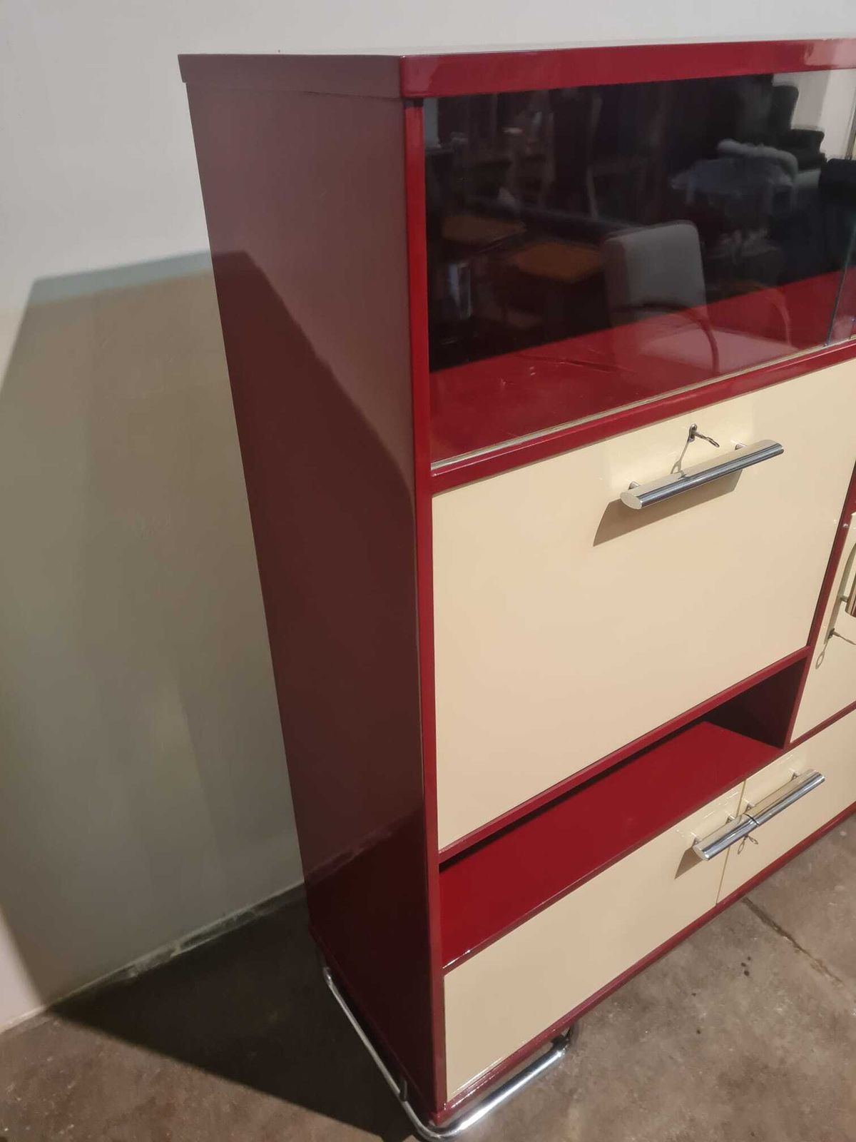 Highboard Cabinet By Robert Slezak, 1930s photo vintage