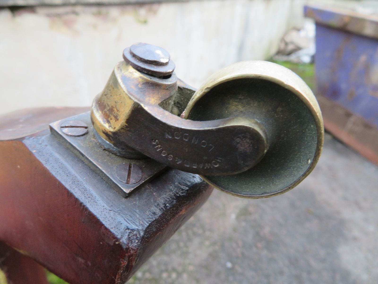 6050.0 Very Rare Early Howard & Sons Elbow Armchair. photo