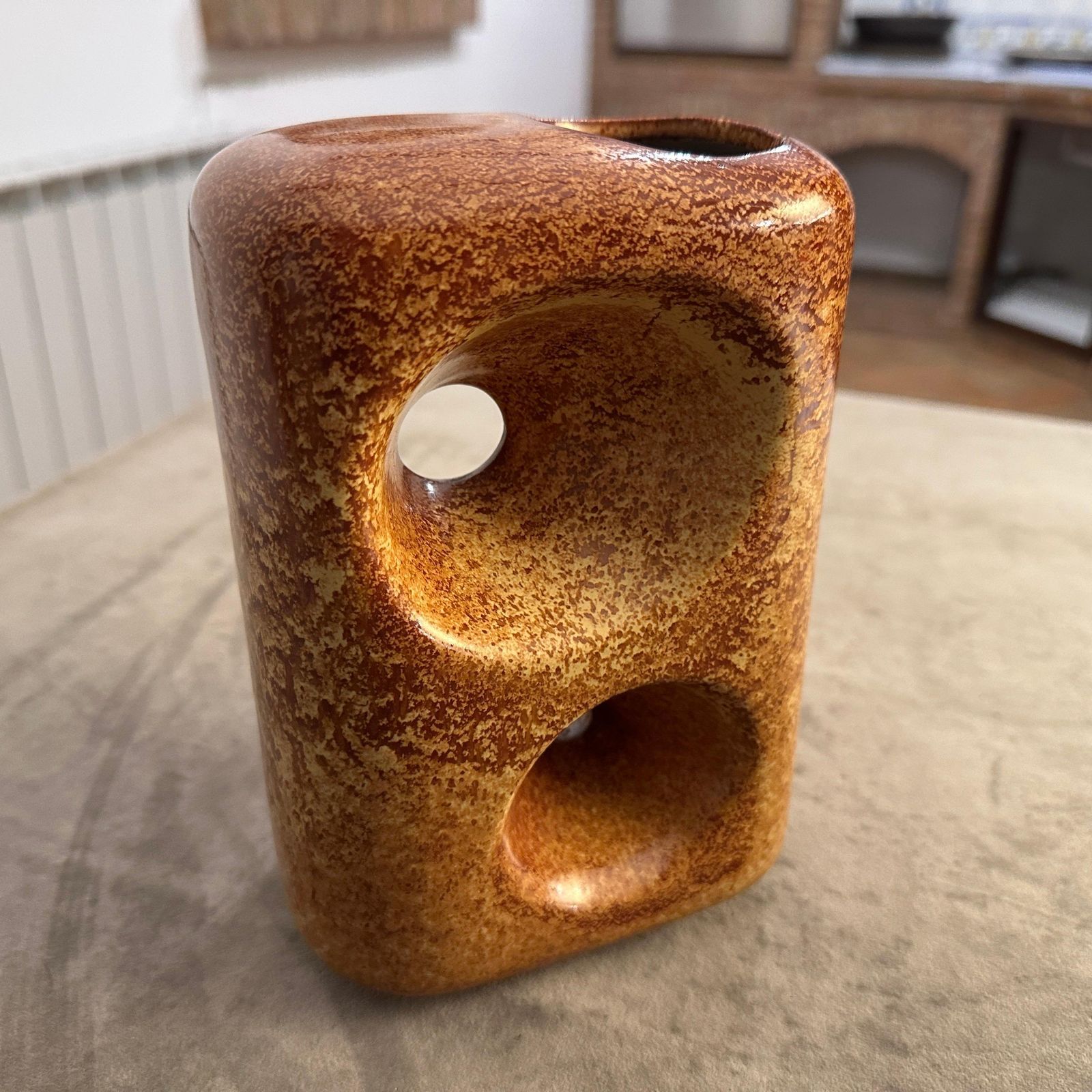 A 1970s Modernist Ceramic Italian Vase By Bertoncello photo furniture