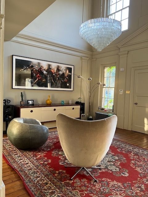 Large Italian Venini Murano Glass Chandelier, Diameter 100 Cm photo furniture