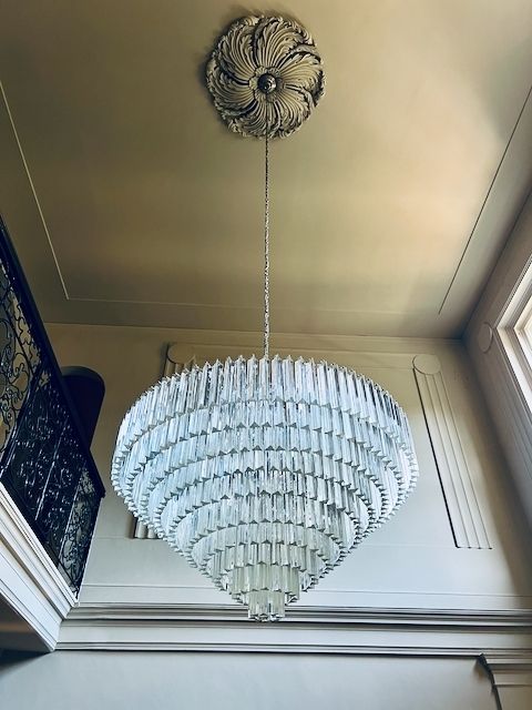 Large Italian Venini Murano Glass Chandelier, Diameter 100 Cm photo 5000.0
