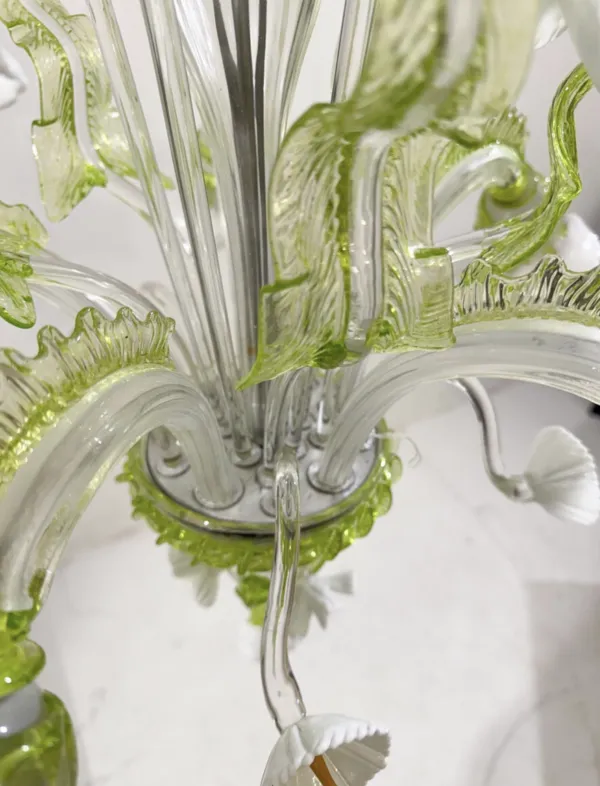 Mid Century Modern Chandelier, Italy, Murano Glass, 1950s photo furniture