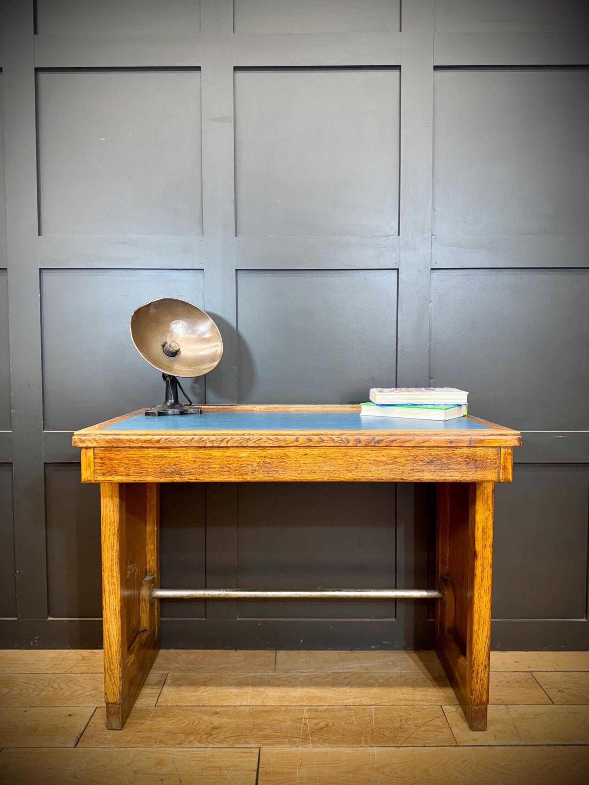 Vintage Oak Desk / Office Desk / Computer Desk / Office Furniture