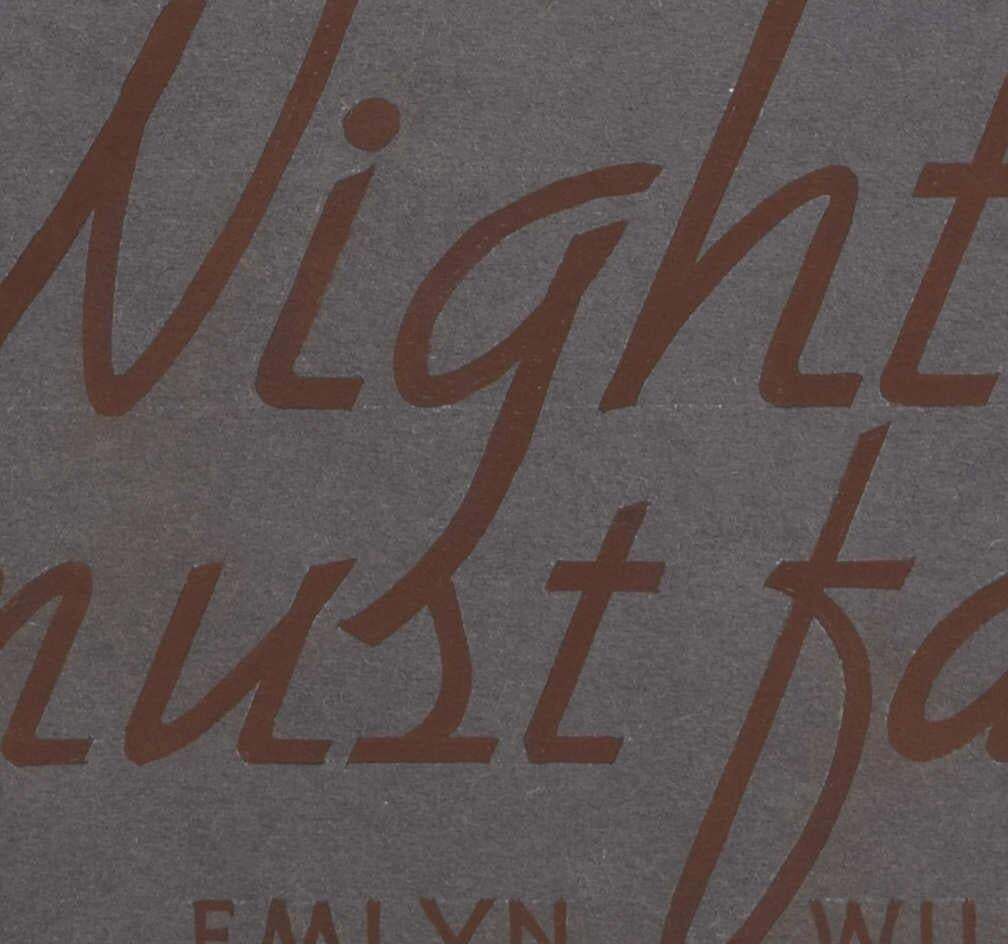 Vivian Bewick Night Must Fall, Original Vintage Book Cover photo Art