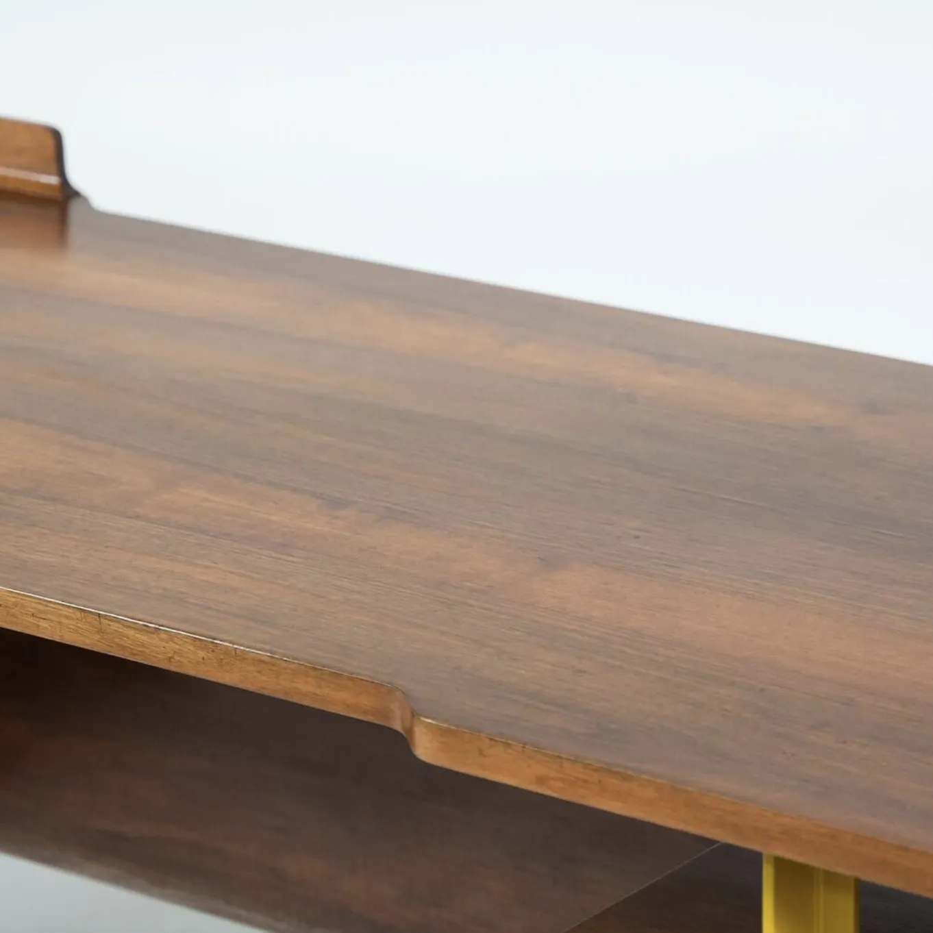 Mid Century Modern Italian Wooden Desk In Walnut And Metal, Italy, 1960 photo Furniture