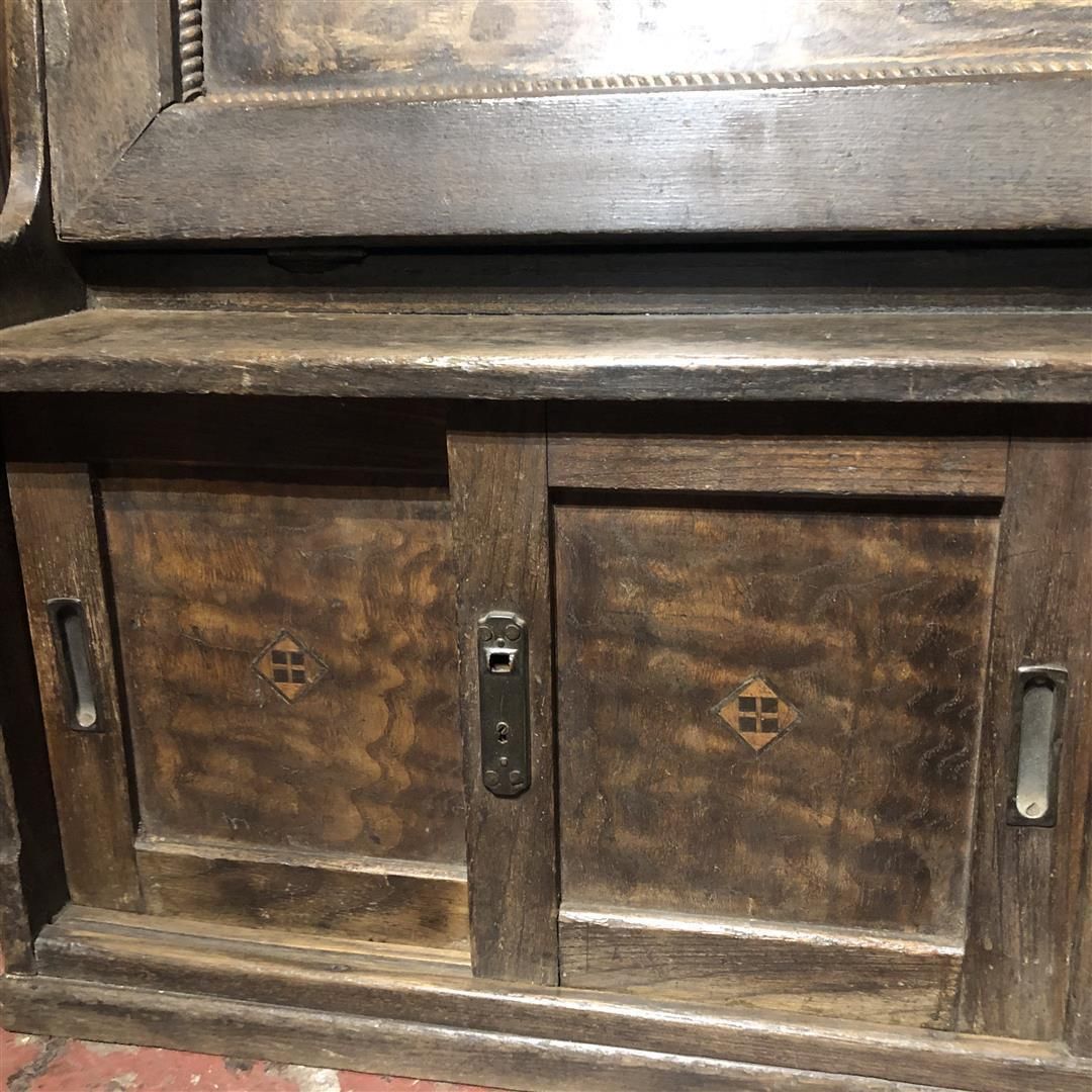 Antique Japanese Scribe's Tabletop Desk With Drawers 1920s photo vintage