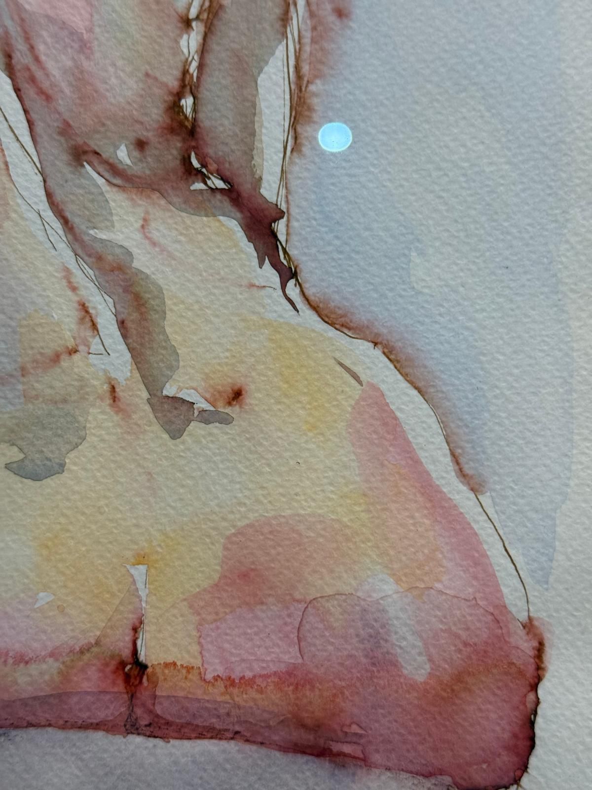 "Penny" Female Nude Watercolour By Katie Naroznik photo Art