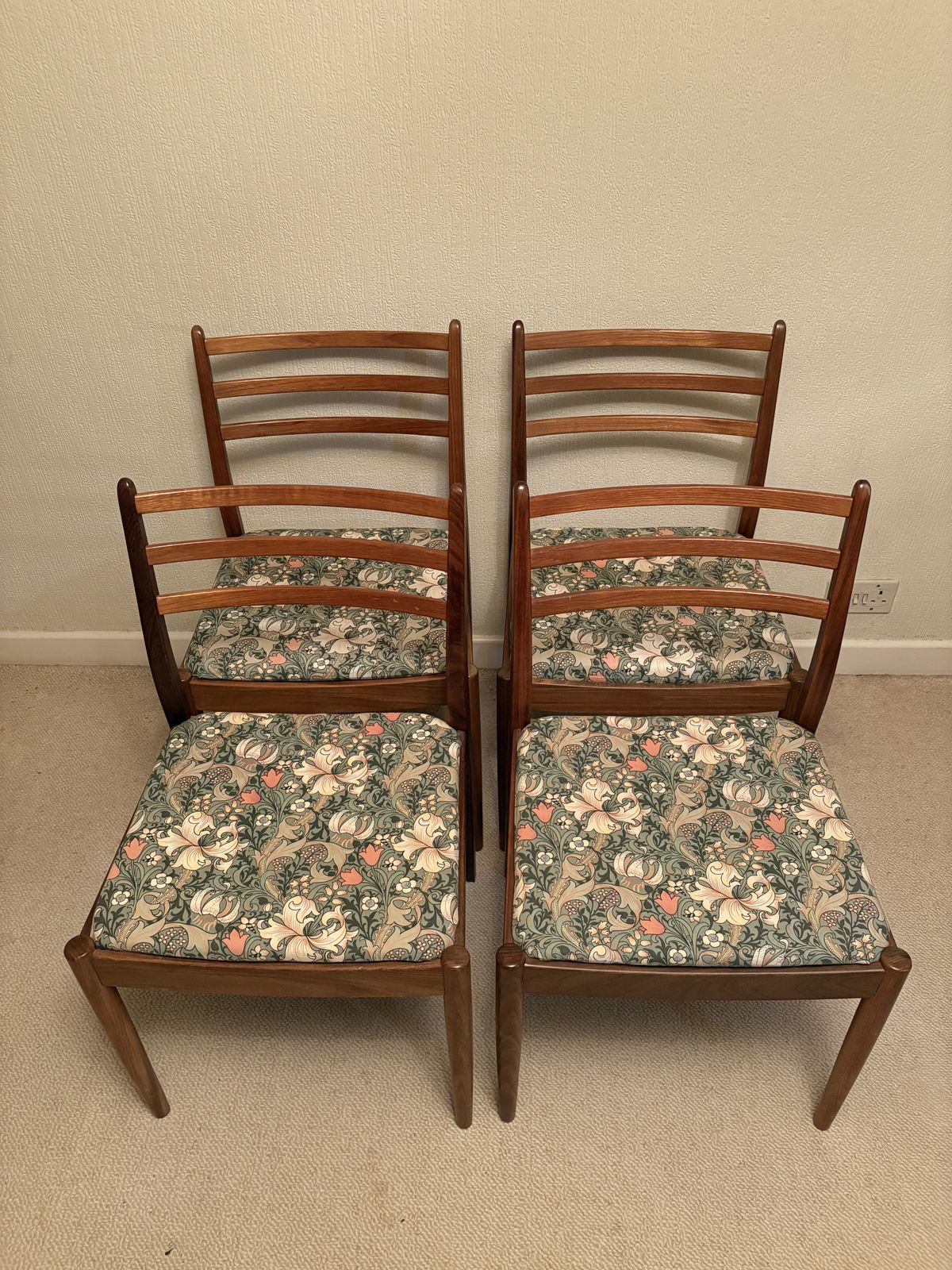 4 X G Plan Teak Dining Chairs Designed By Victor Wilkins