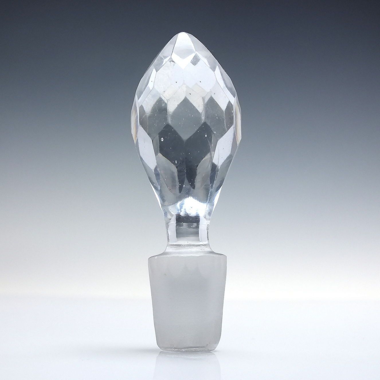 Tall Val St Lambert Brilliant Cut Crystal Amethyst Decanter C1930 photo 260.0