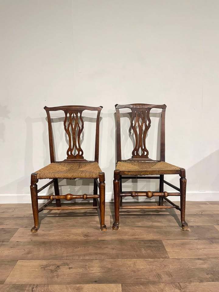 photo for sale Near Pair Of Victorian Oak Chairs