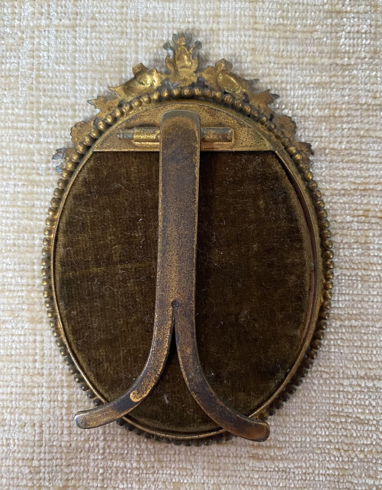 Miniature Victorian Painting Of Lady photo furniture
