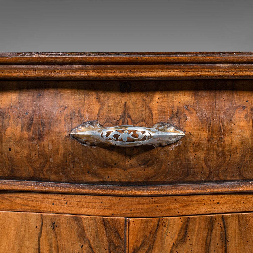 photo for sale Pair Of Vintage Bedside Cabinets, Italian, Walnut, Bedroom Nightstand, Rococo
