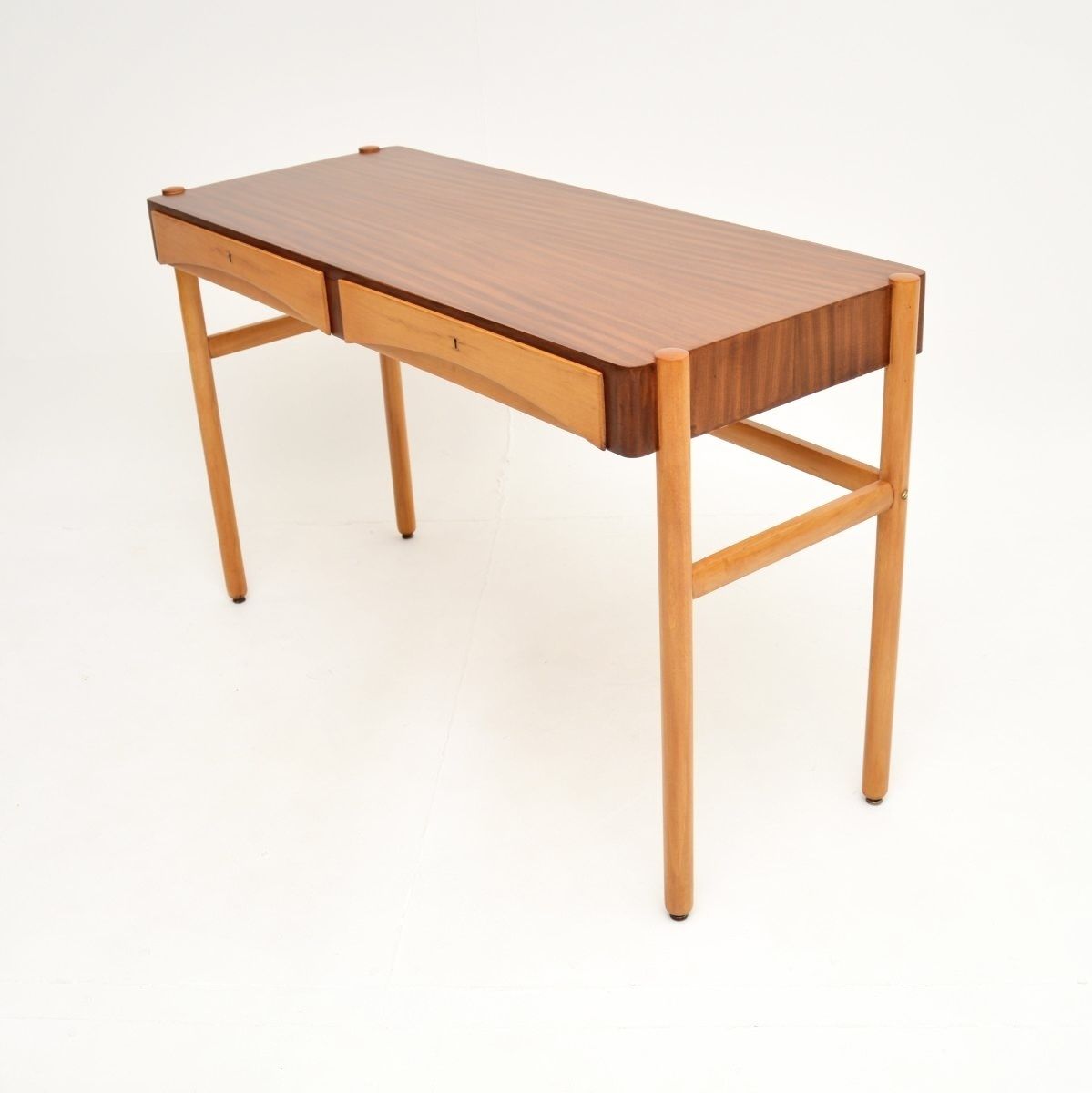 Vintage Swedish Walnut Desk By Bertil Fridhagen photo for sale