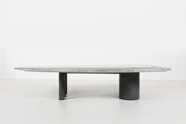 Sculptural Coffee Table In Marble And Stone By Pia Manu, 1970s photo vinterior