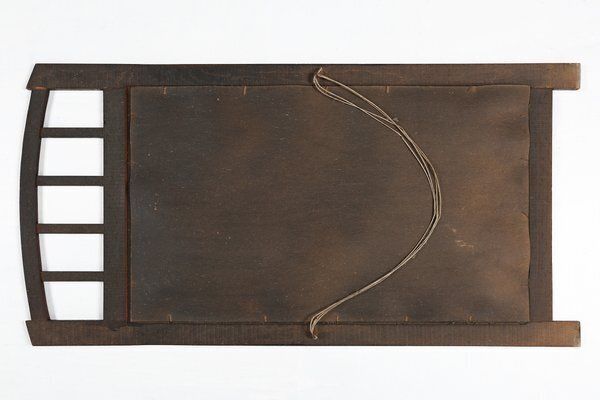 photo furniture Art Deco Mirror In Wood With Facet Cut Mirror, 1930s