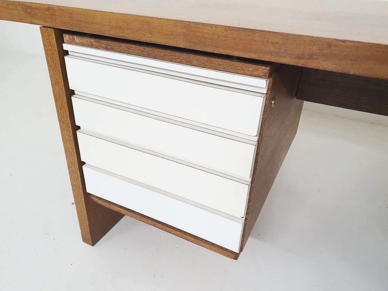 photo furniture Large Wenge Desk, Attributed To 'T Spectrum, The Netherlands 1950's