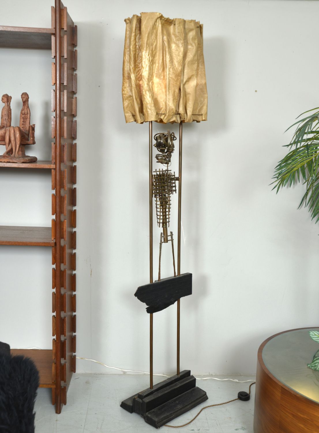Rare 1960s Abstract Standard Lamp Sculpture By David Graves Figurative Handcrafted Midcentury photo 3400.0