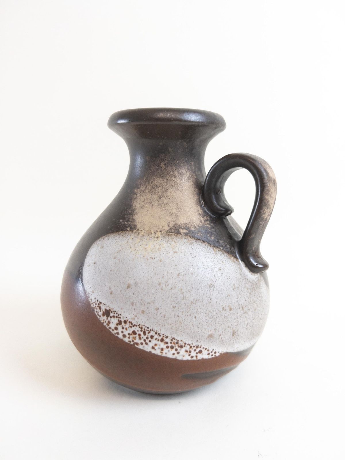 West German Pottery   Ceramic Vase By Scheurich Keramik   Form 495 16   Brown, Earthy   Coppery West German Vase photo 50.0
