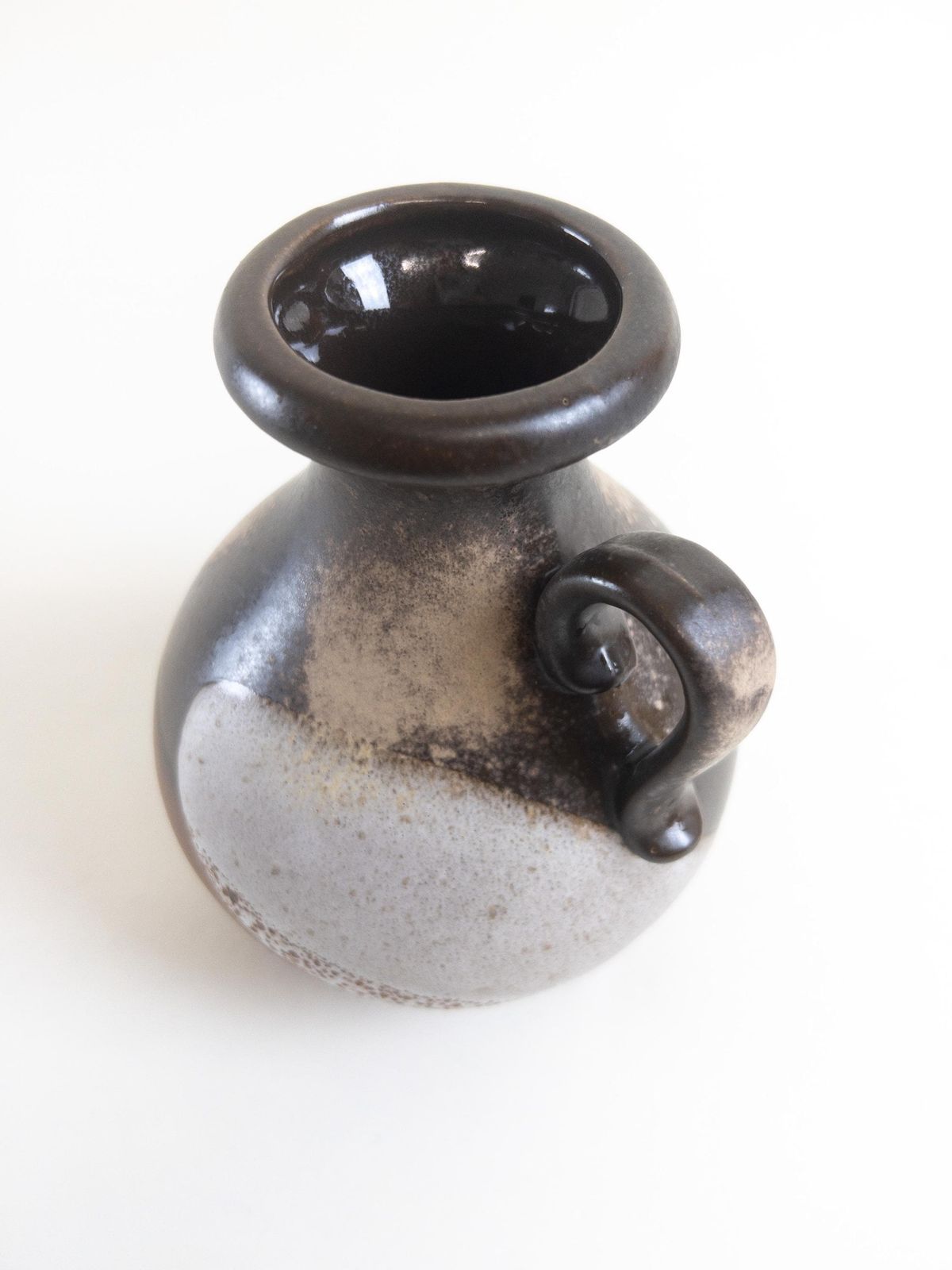 West German Pottery   Ceramic Vase By Scheurich Keramik   Form 495 16   Brown, Earthy   Coppery West German Vase photo vintage