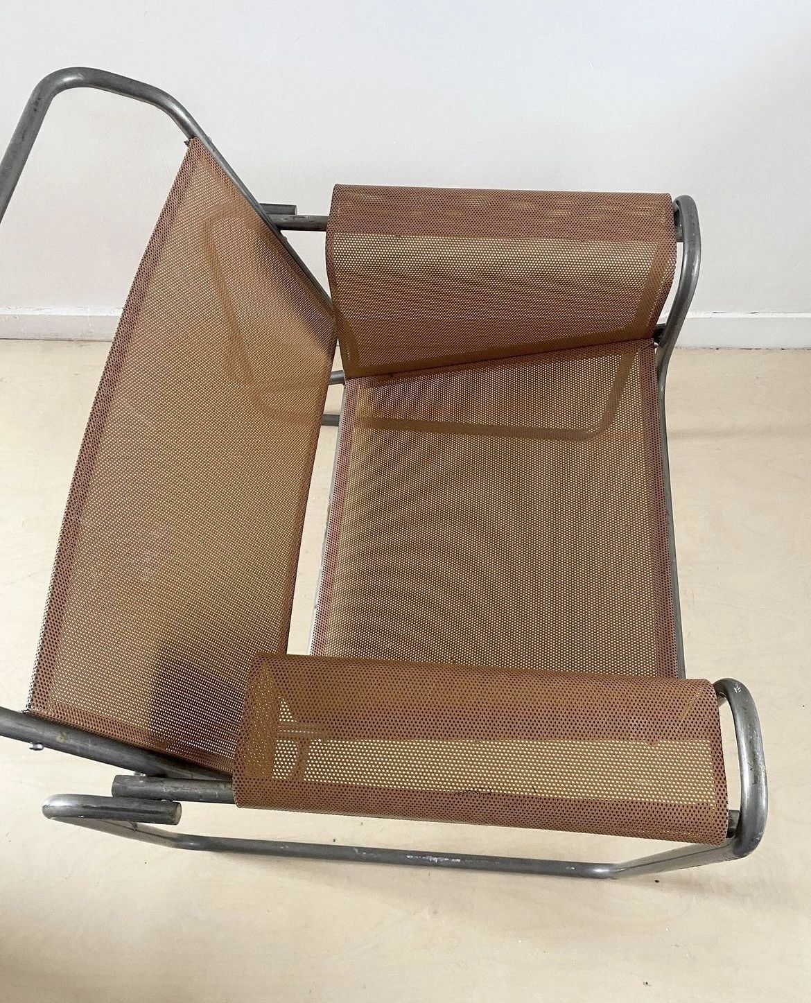 Perforated Metal Chair In The Style Of Marcel Breuer photo Furniture