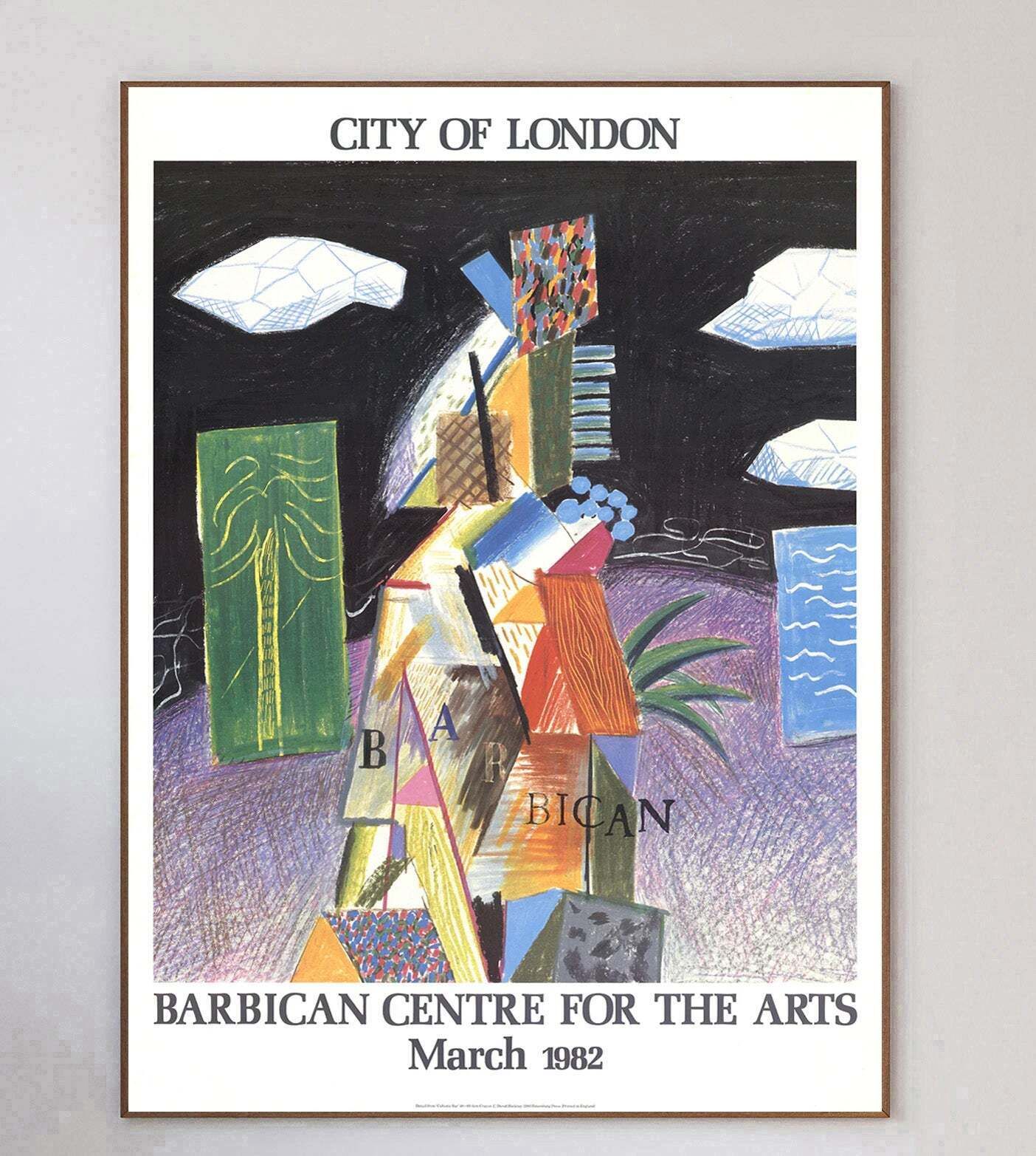 David Hockney   Barbican Centre For The Arts   City Of London Original Vintage Poster photo 548.0