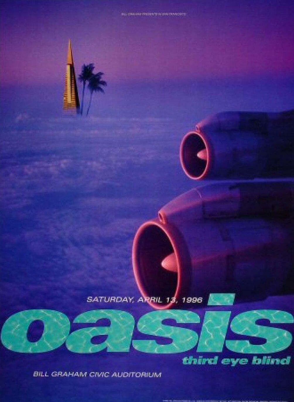 Oasis   San Francisco Original Vintage Poster