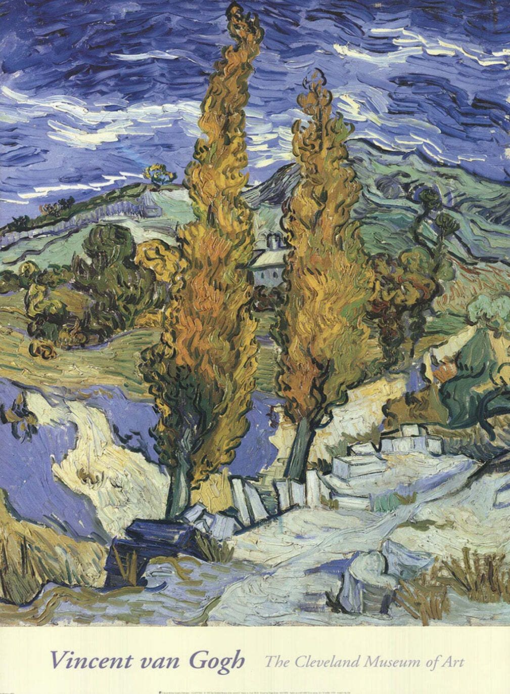 Vincent Van Gogh   Cleveland Museum Of Art  Original Vintage Poster