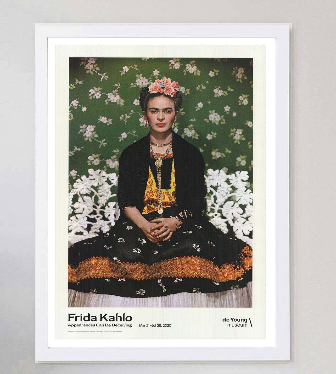 Frida Kahlo   De Young Museum Original Vintage Poster photo for sale