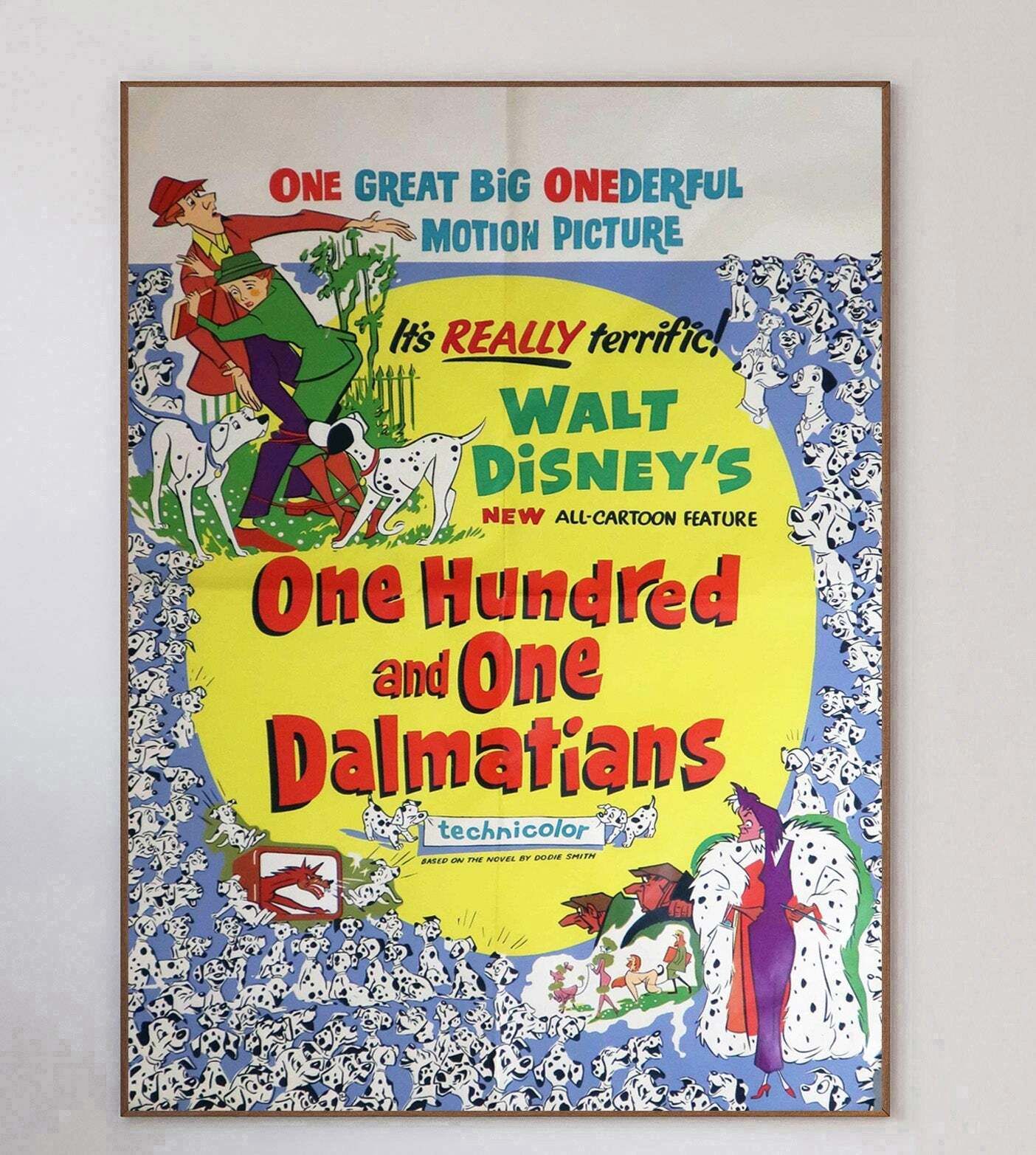 101 Dalmatians Original Vintage Poster photo 1524.0