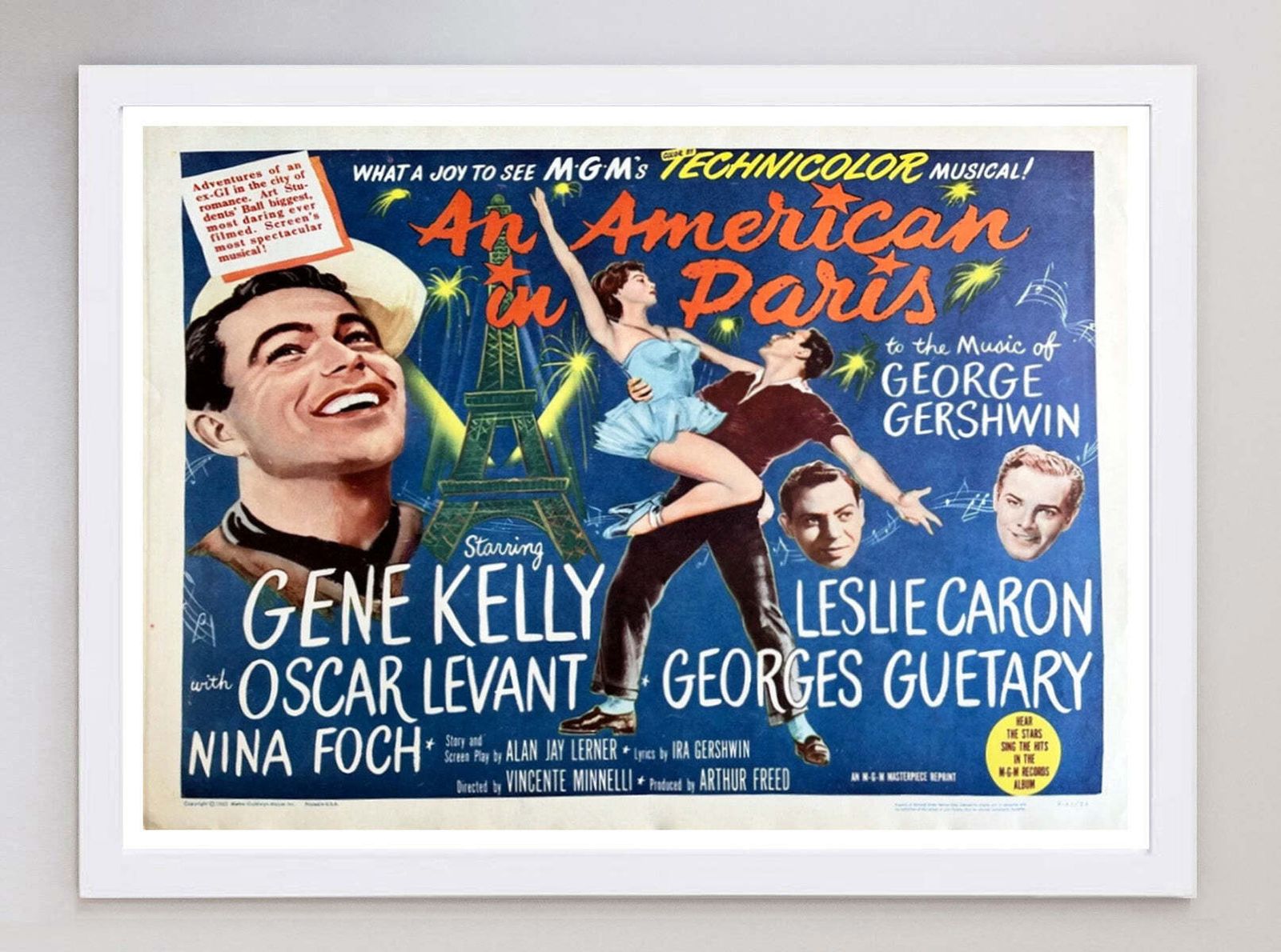 An American In Paris Original Vintage Poster photo for sale