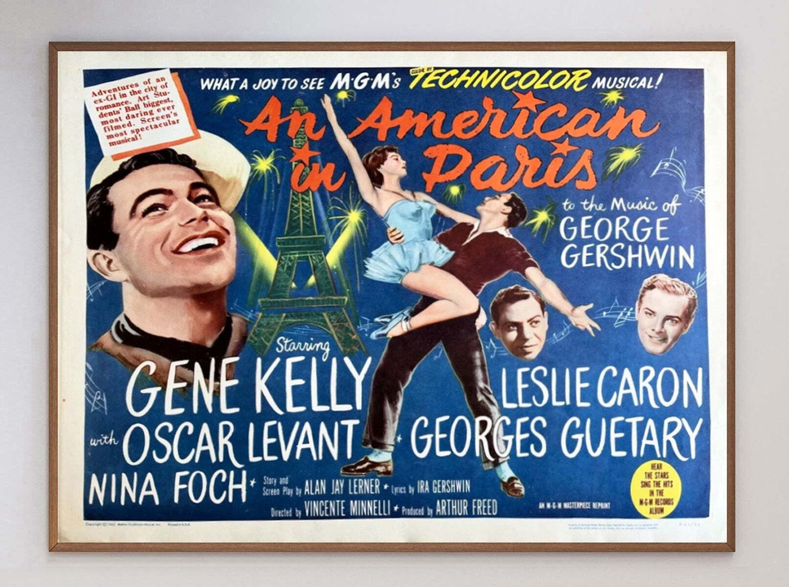 An American In Paris Original Vintage Poster photo 1030.0