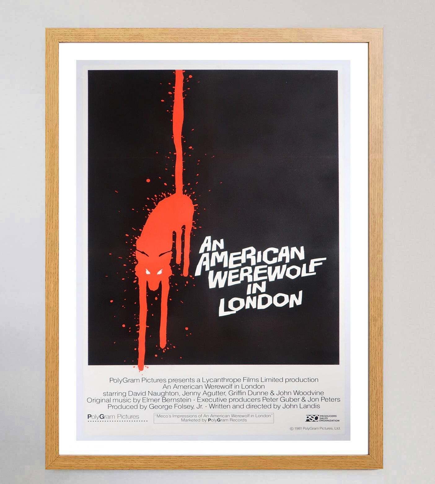 An American Werewolf In London Original Vintage Poster photo Art