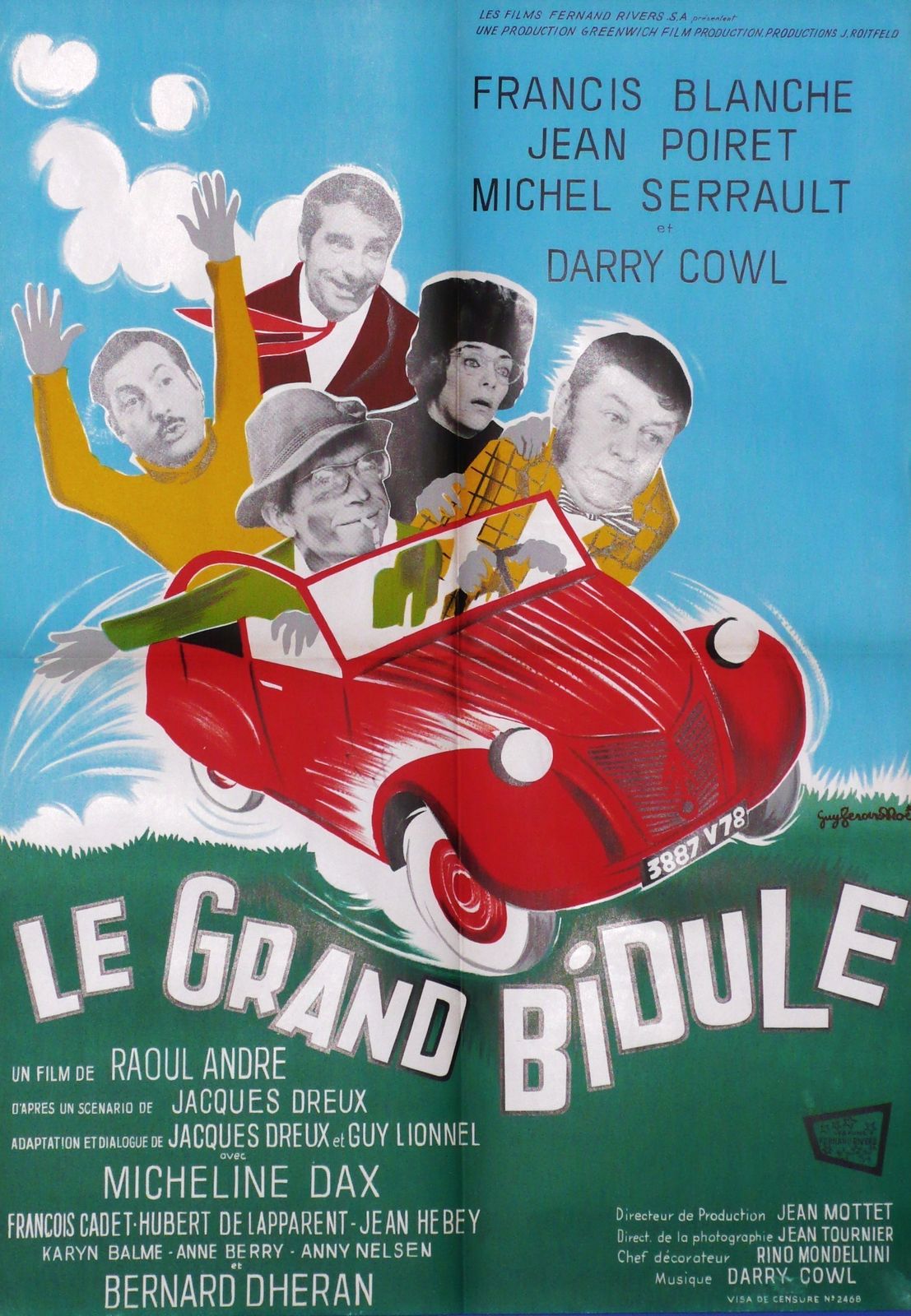 Le Grand Bidule, France 1967, Original Movie Poster, 2 Cv
