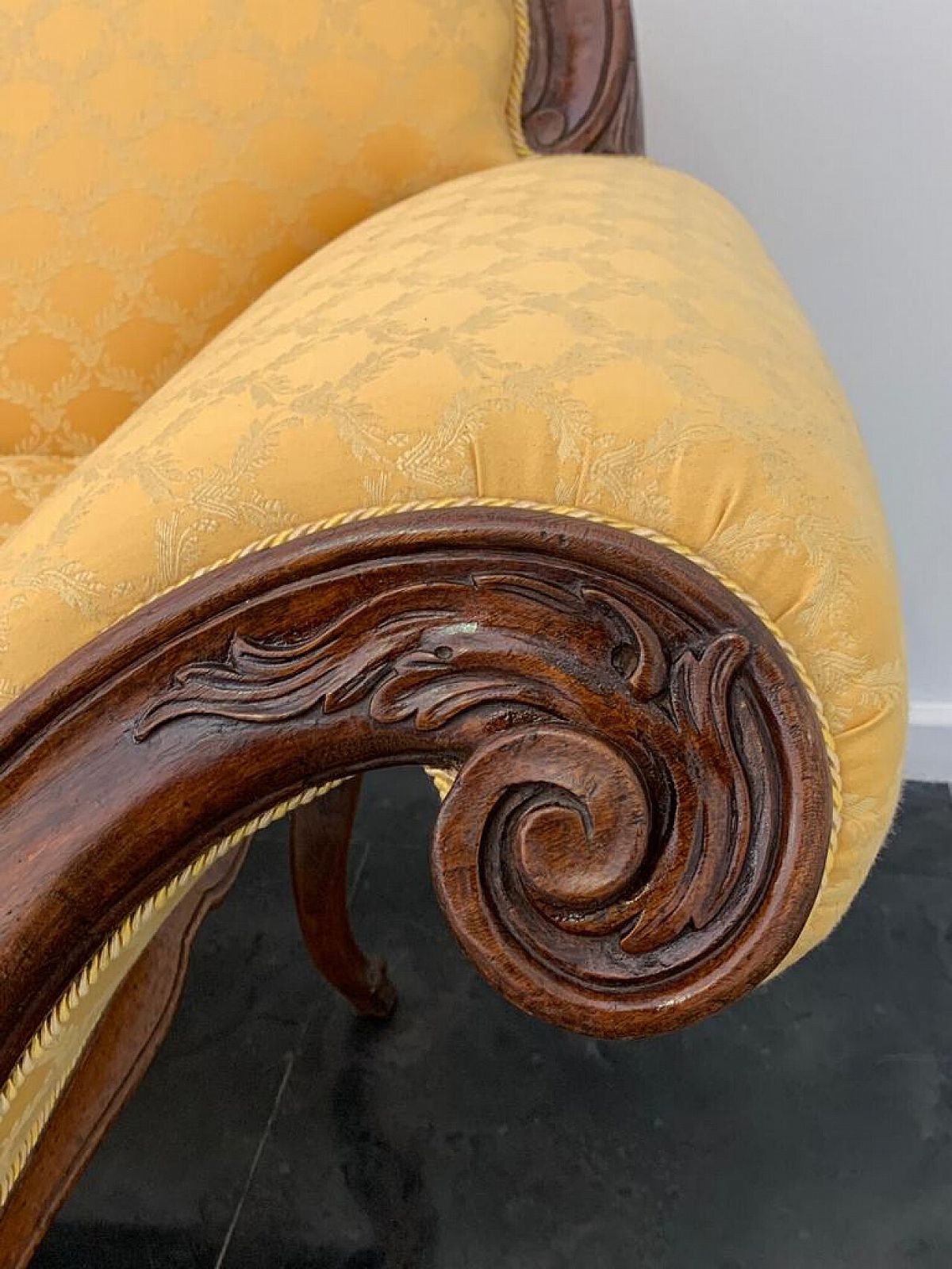 Louis XV Style Conversation Sofa, 19th Century photo vintage